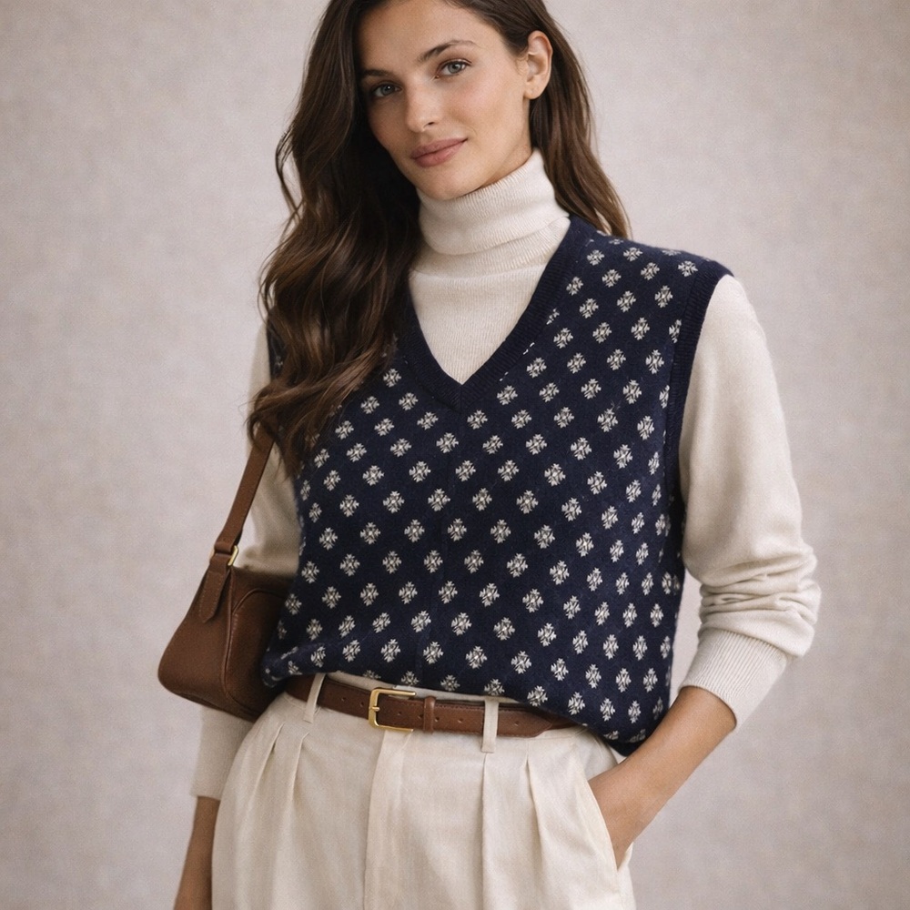Ralph Lauren Purple Label 100% Cashmere Sweater Vest – Luxury Layering - Unisex - Picture 1 of 5